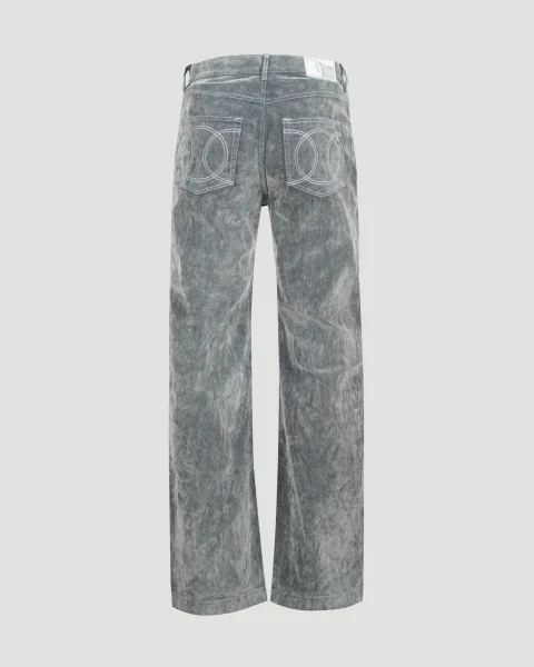 Peach Textured Jeans — снимка 4