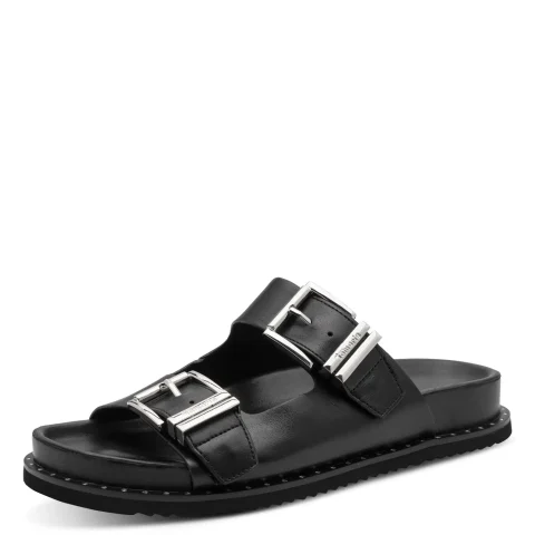 Дамски Равни Чехли TAMARIS – 1-27423-46-001 BLACK — снимка 3