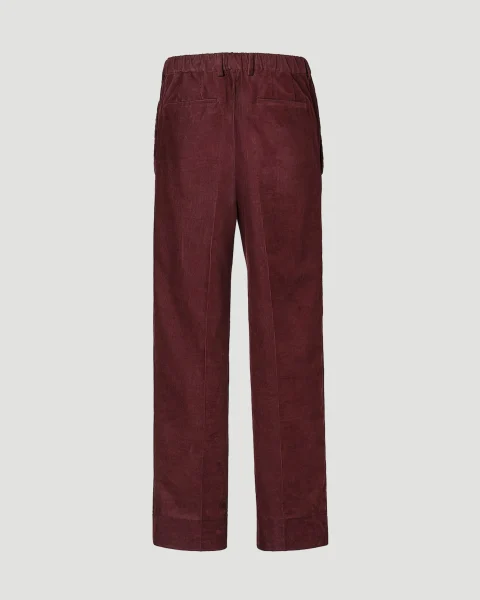 Burgundy Velvet Trousers — снимка 3