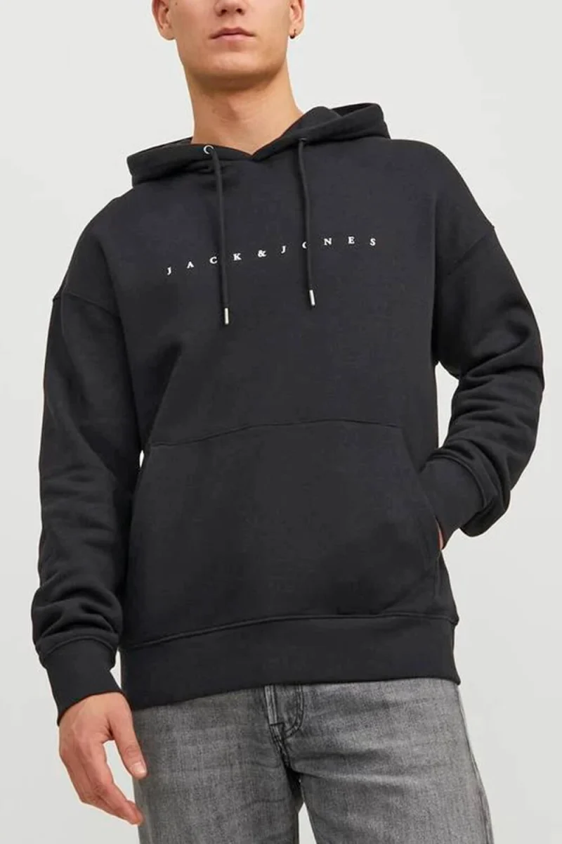 Суичър Jjestar Jj Sweat Hood 12233972 C-N10 black — снимка 2