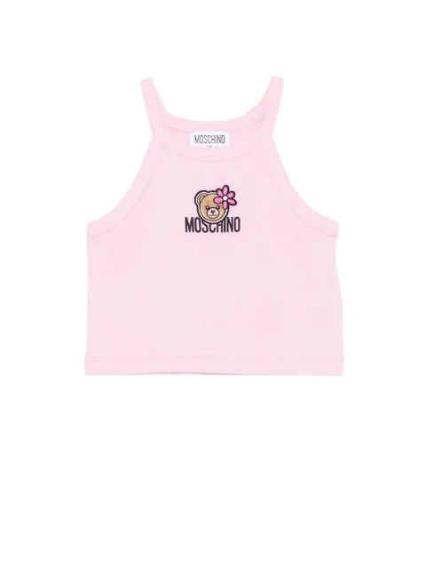 Топ с `Teddy` принт Moschino Kids
