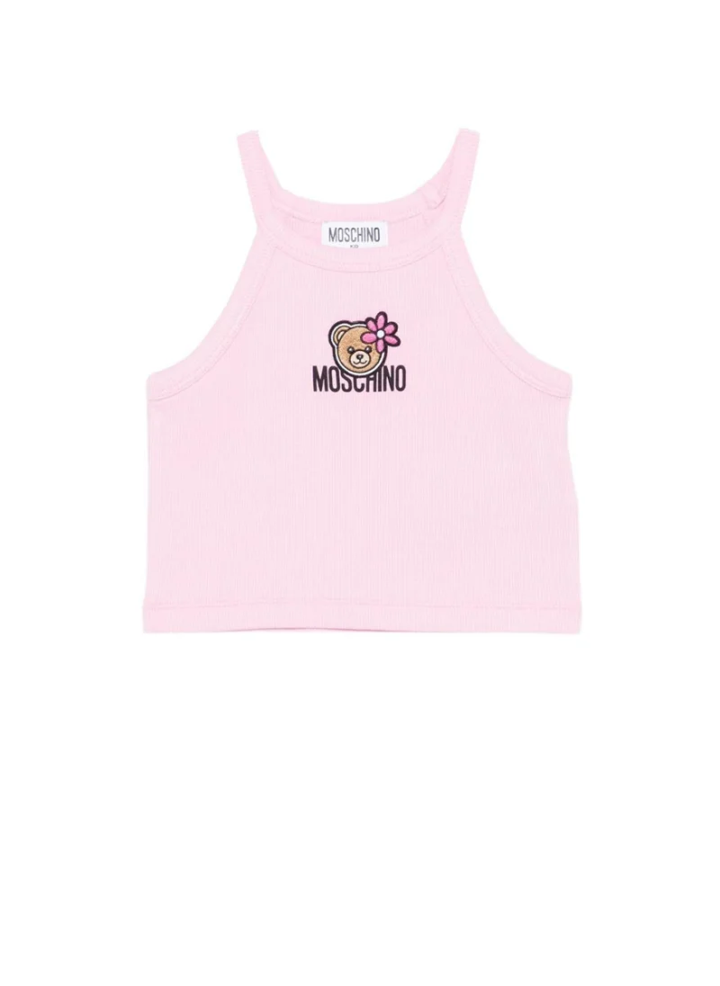 Топ с `Teddy` принт Moschino Kids