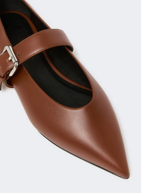 Кожени балеринки Weekend Max Mara Wkagel — снимка 4