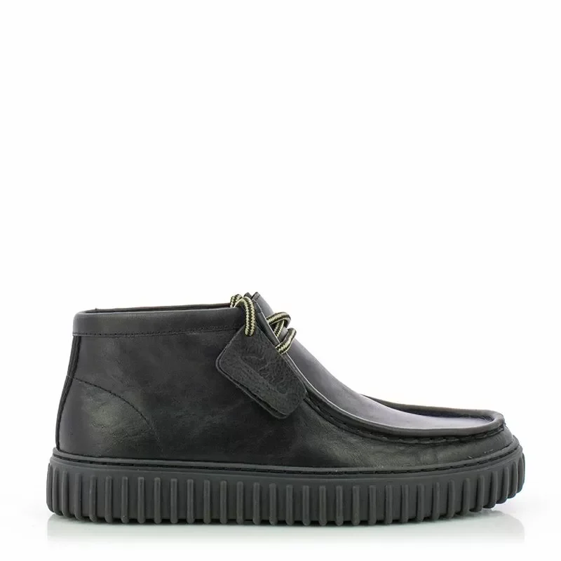 Мъжки Ежедневни Боти CLARKS – 26178264 TORHILL HI BLACK LEATHER