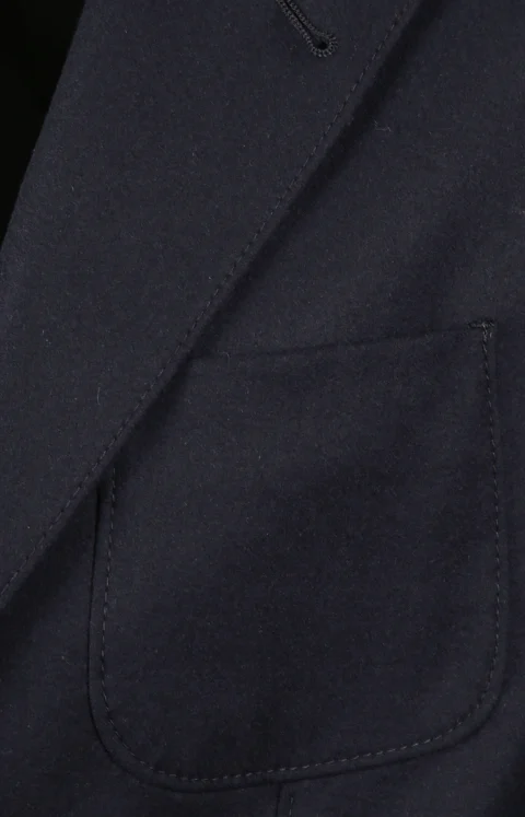 Unlined Single-Breasted Stretch Cashmere Jacket — снимка 2