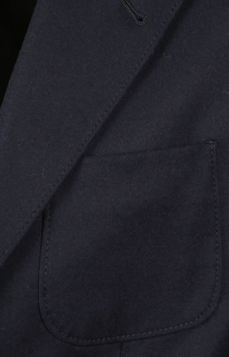 Unlined Single-Breasted Stretch Cashmere Jacket — снимка 2