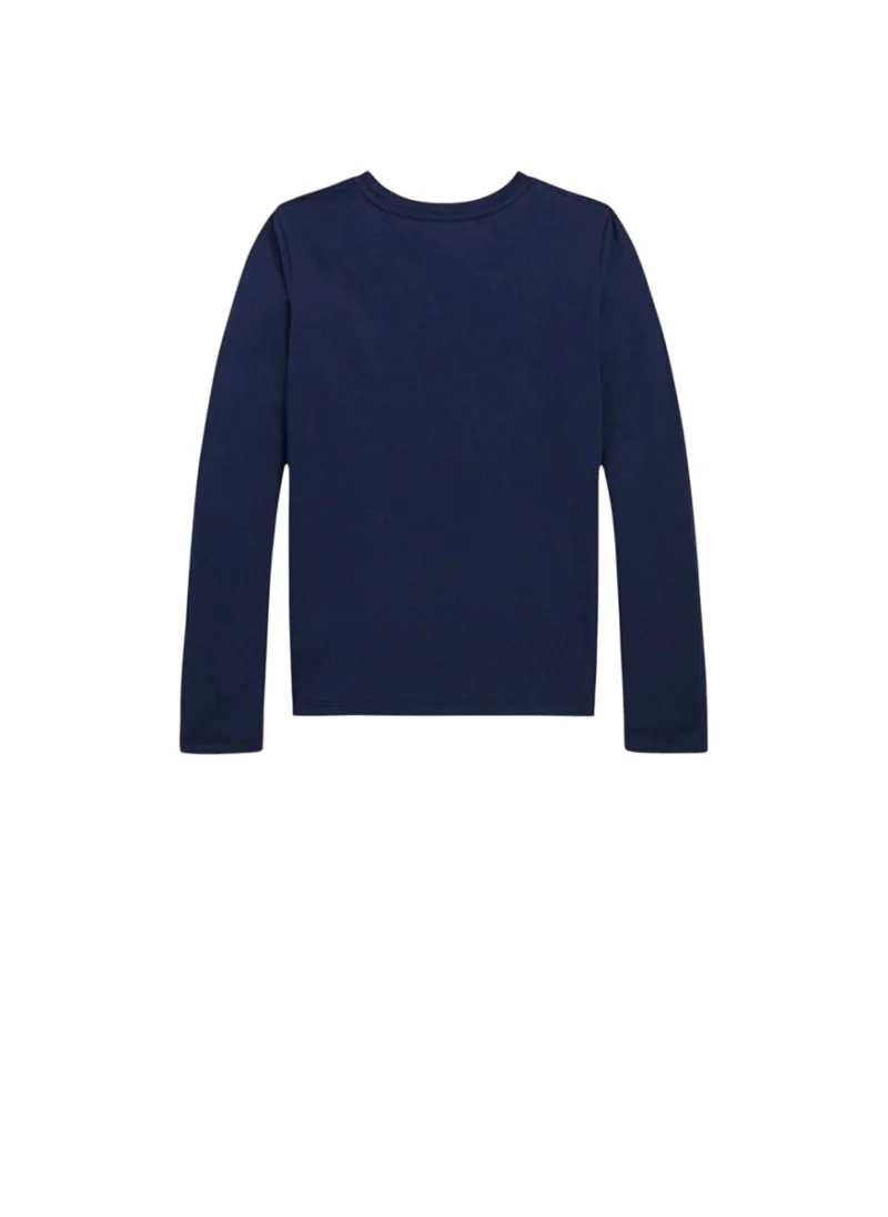 Блуза с лого бродерия Ralph Lauren Kids 8-14 — снимка 2