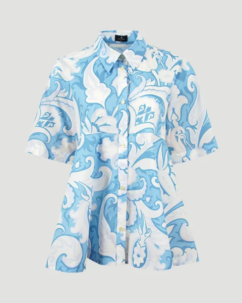 Blue Paisley Shirt