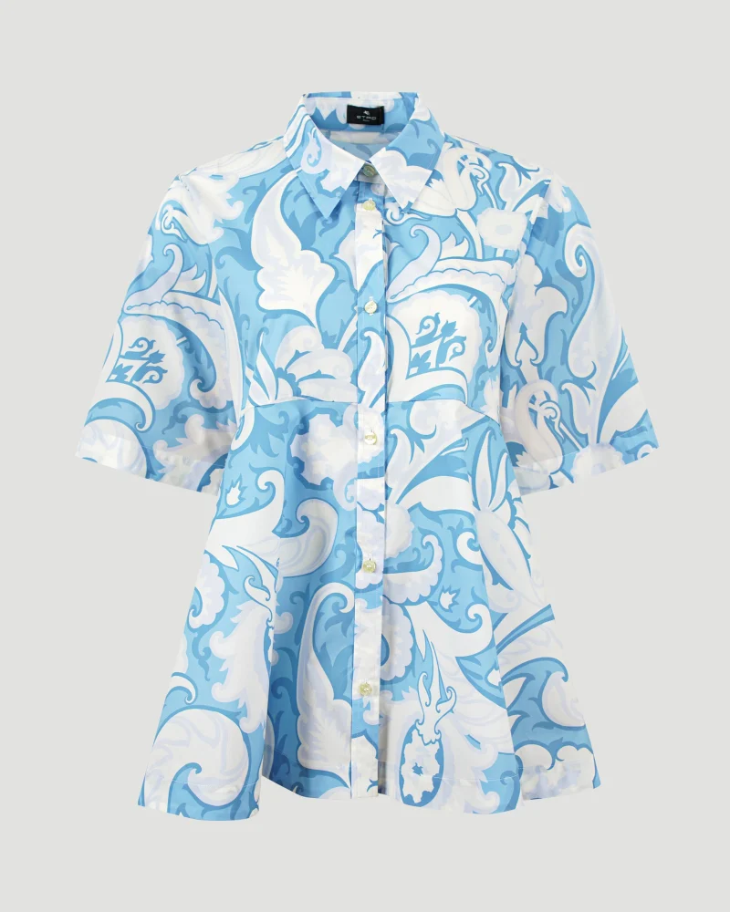 Blue Paisley Shirt
