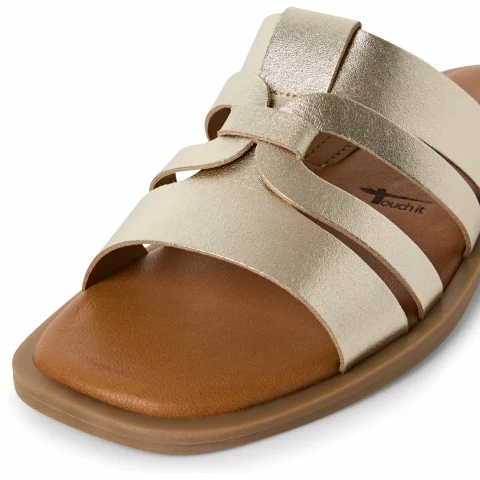Дамски Равни Чехли TAMARIS – 1-27103-42-933 LIGHT GOLD — снимка 4