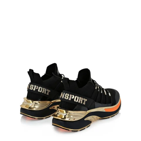 Мъжки черни маратонки RUNNER CHROME SURFER PLEIN SPORT — снимка 7