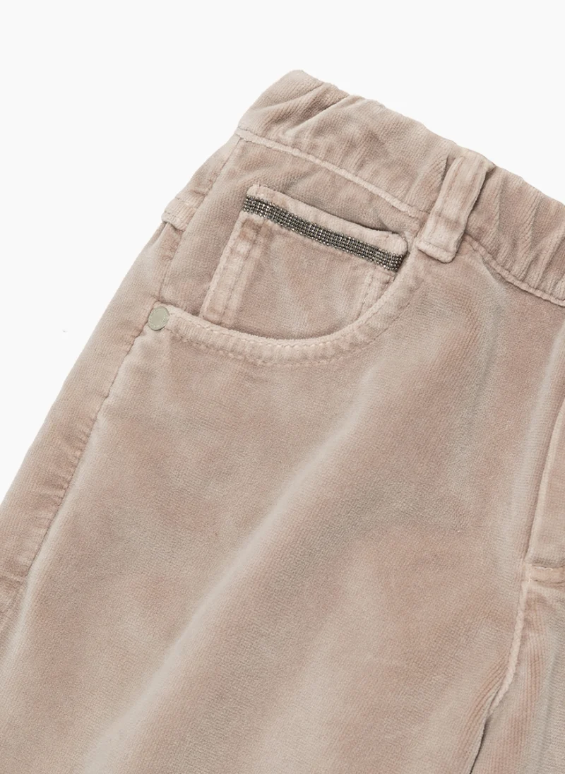 Панталон с монили Brunello Cucinelli Kids 12 — снимка 3