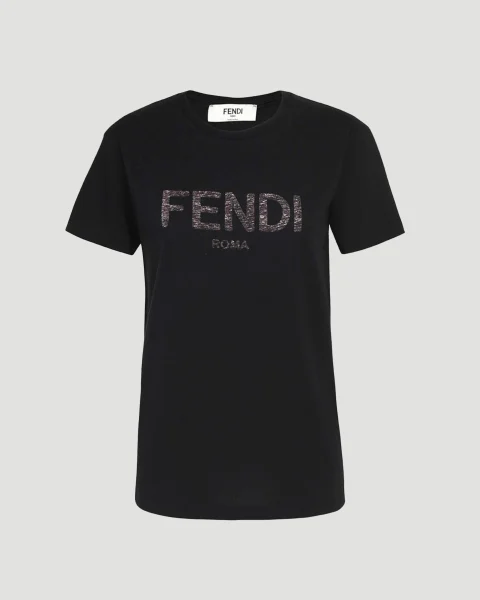 Logo T-Shirt in Black — снимка 4