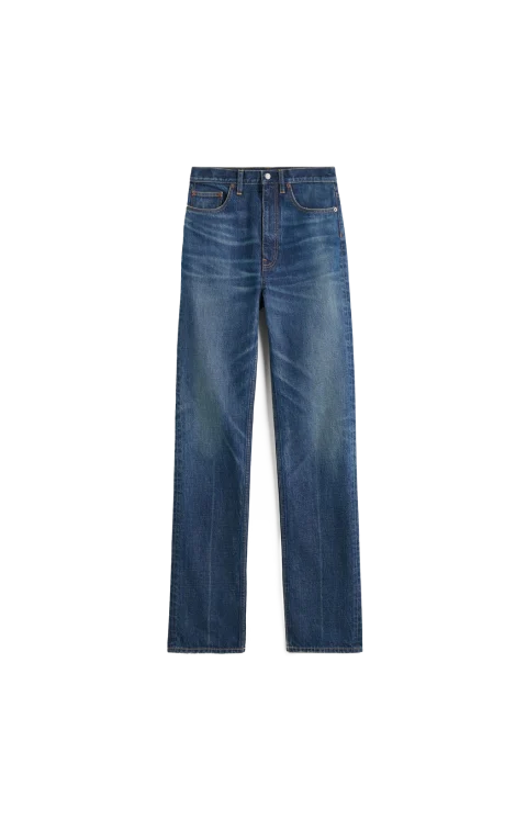 Classic Slim Denim Full Length in Faded Blue