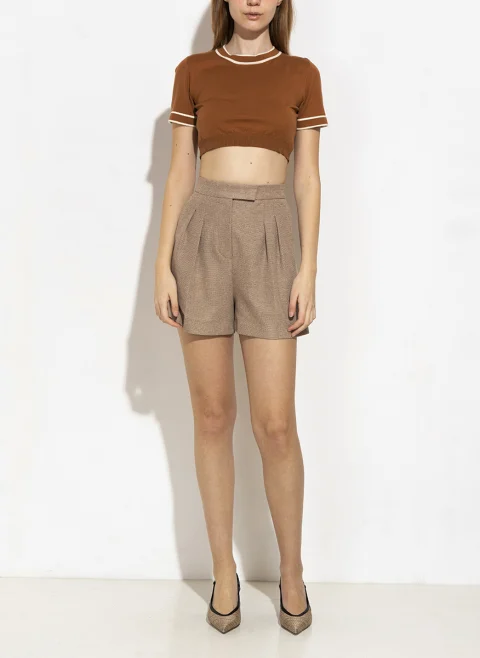 Топ от фино плетиво Max Mara Uscio — снимка 2