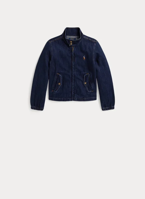 Яке от деним с бродерия Ralph Lauren Kids 7-10 — снимка 6