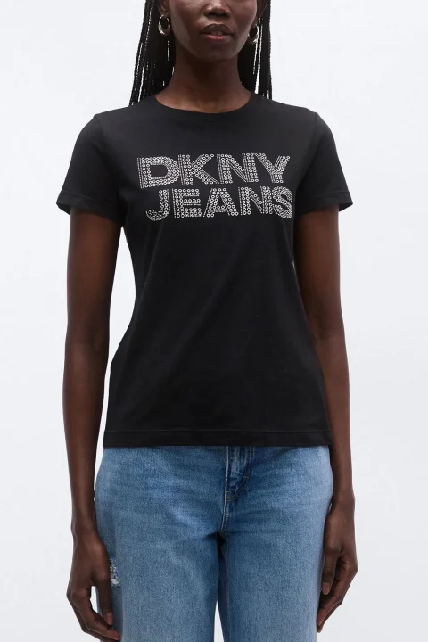 T-Shirt Logo DJ6T1692 BSV black/silver — снимка 2