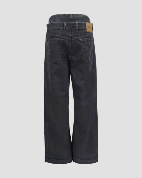 Long Pants in Matte Coated Canvas — снимка 2