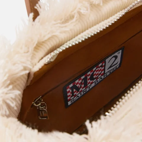 Дамска бяла чанта Mini Vanity SAINT BARTH — снимка 9