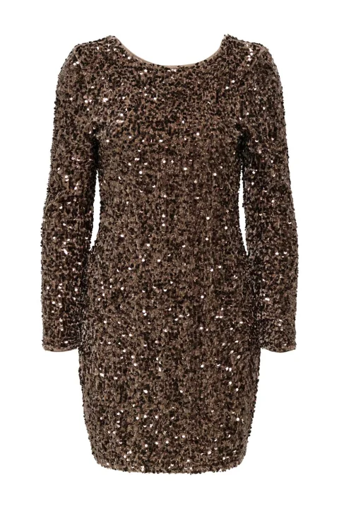 Рокля Onlconfidence L/S Deep Sequins 15360167 17-0807 TCX mountain trail