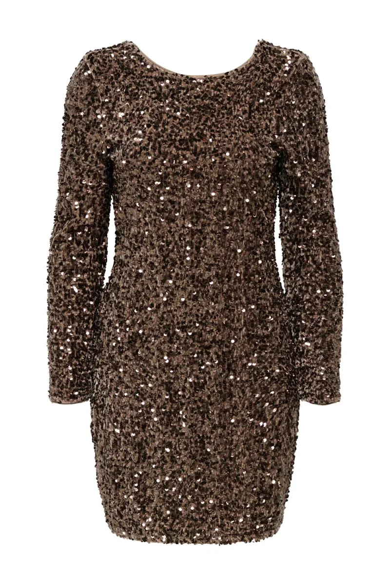 Рокля Onlconfidence L/S Deep Sequins 15360167 17-0807 TCX mountain trail