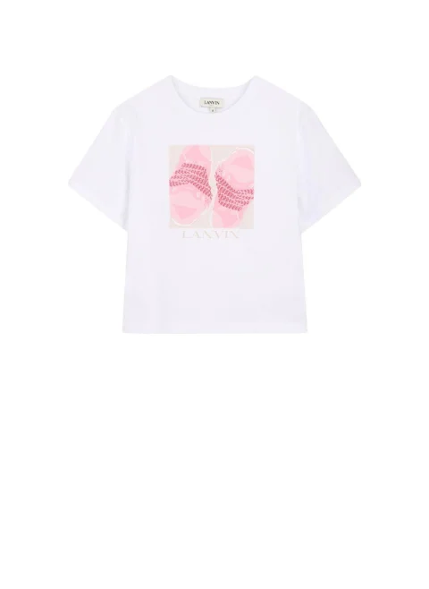 Тишърт с принт Lanvin Kids