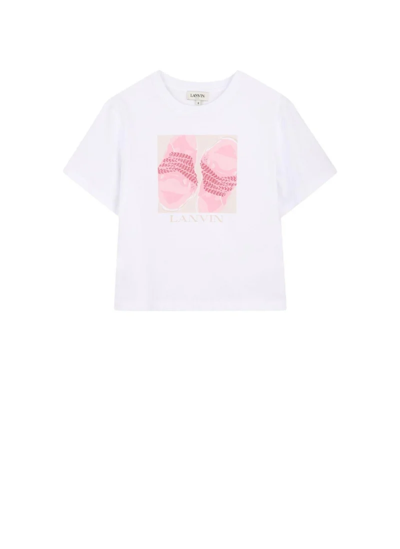 Тишърт с принт Lanvin Kids