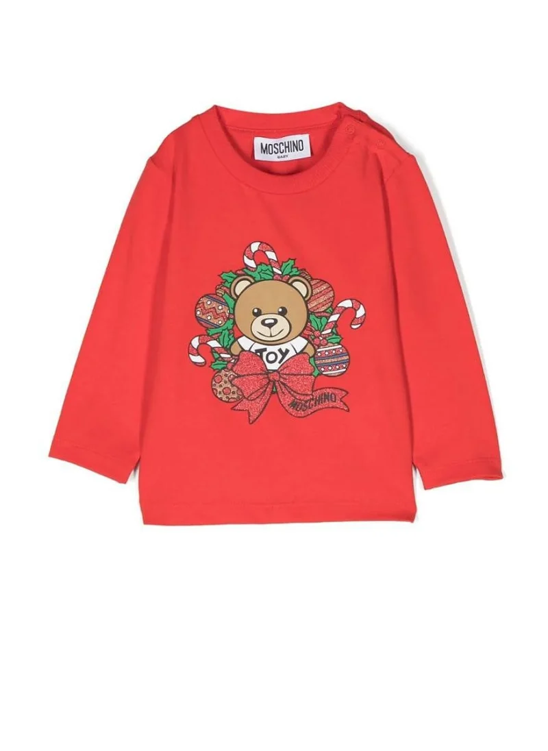 Блуза с принт Moschino Kids — снимка 3