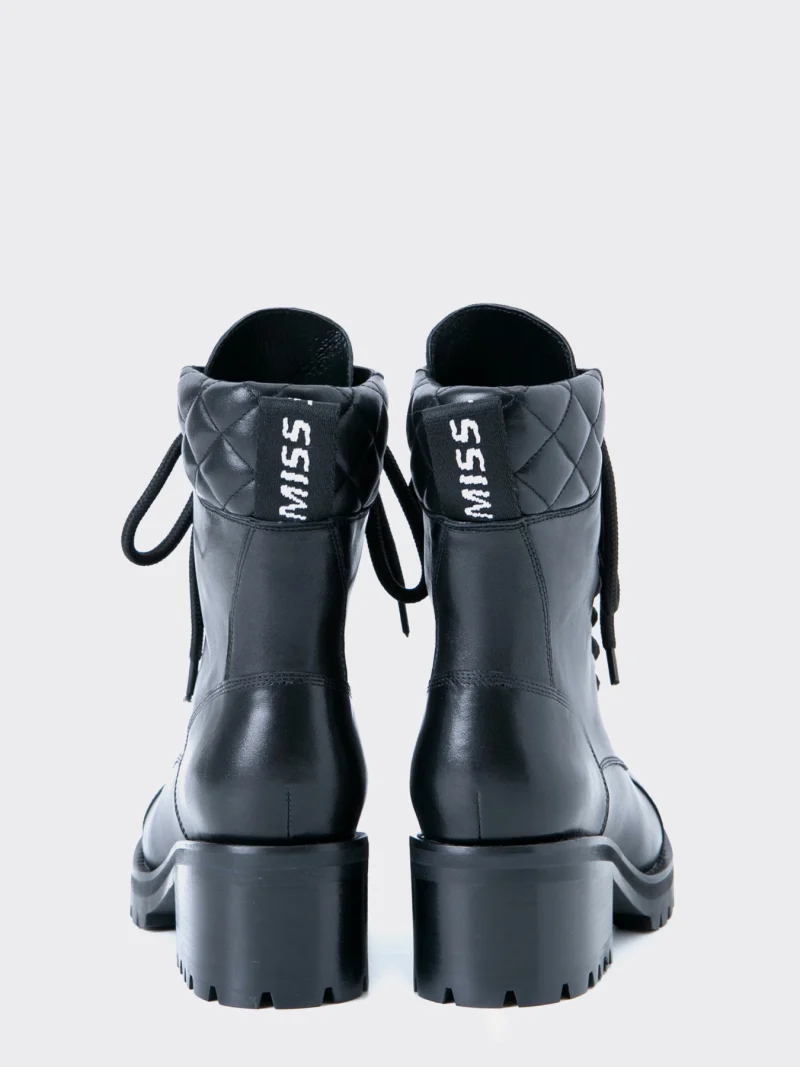 BLACK LEATHER BOOTS — снимка 3