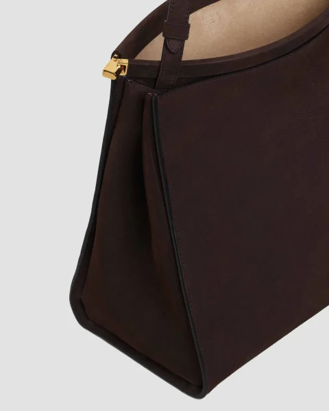 Le Click Medium Square Bag in Nubuck — снимка 4