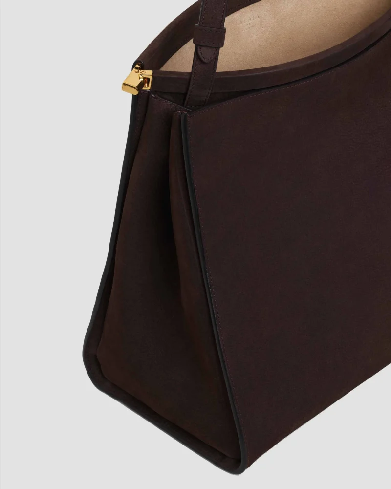 Le Click Medium Square Bag in Nubuck — снимка 4