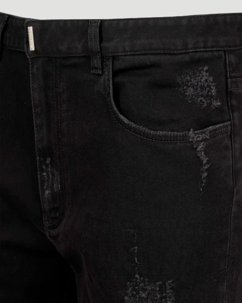 Distressed Jeans in Dark Grey — снимка 3