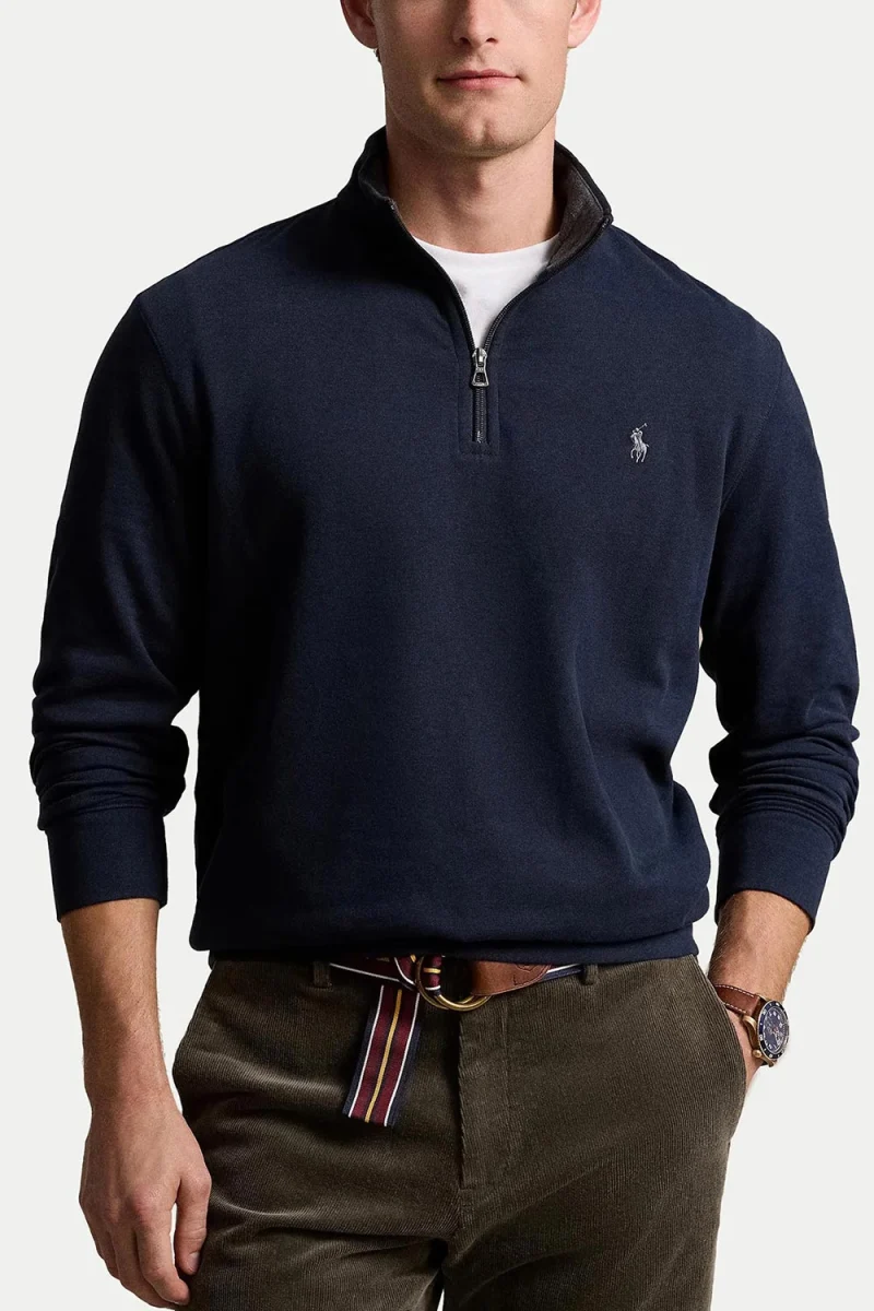 Суичър Double Knit Jersey-Lsl-Knt 710812963003 410 navy — снимка 2