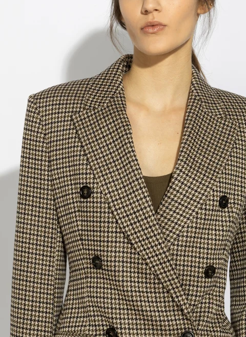 Блейзър с вълна 'Houndstooth' Max Mara Mxmeccelso — снимка 4