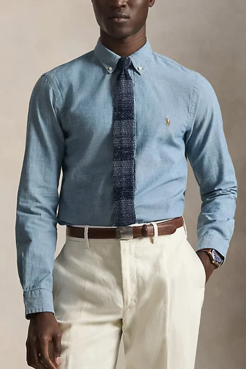 Риза Slim Fit Bd Ppc 710548538001 400 blue — снимка 2