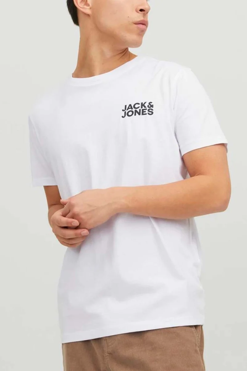 T-Shirt Jjecorp Logo Tee Ss O-Neck 12151955 C-N100 white — снимка 2