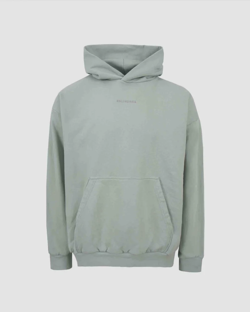 Back Reflective Hoodie Medium Fit in Sage Green