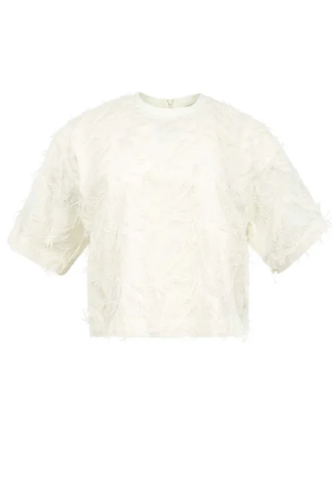 T-Shirt Blusa Tessuto 24EU2M0G101P1F1 1104 ecru