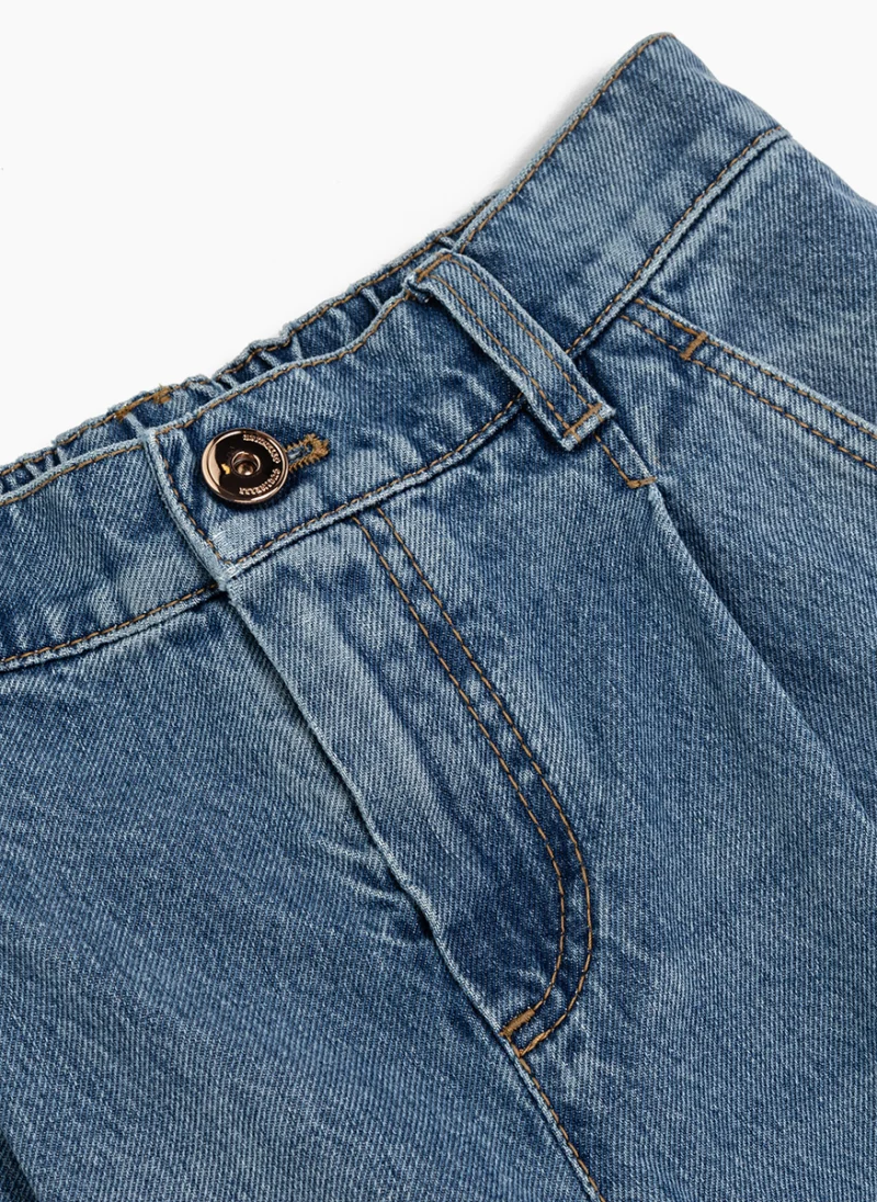 Деним с монили Brunello Cucinelli Kids 12 — снимка 3