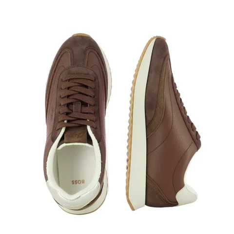 Дамски Сникърс BOSS – 50573868 MARLENY RUNN MEDIUM BROWN — снимка 5