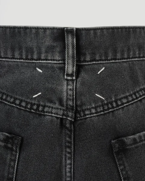 Cut-Out Jeans in Black — снимка 5
