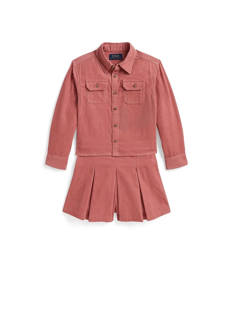 Детски комплект от риза и пола-панталон Ralph Lauren Kids 2-7