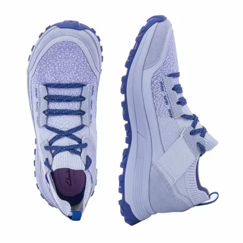 Дамски Сникърс CLARKS – 26172716 ATLTREK KNIT WP LILAC — снимка 5