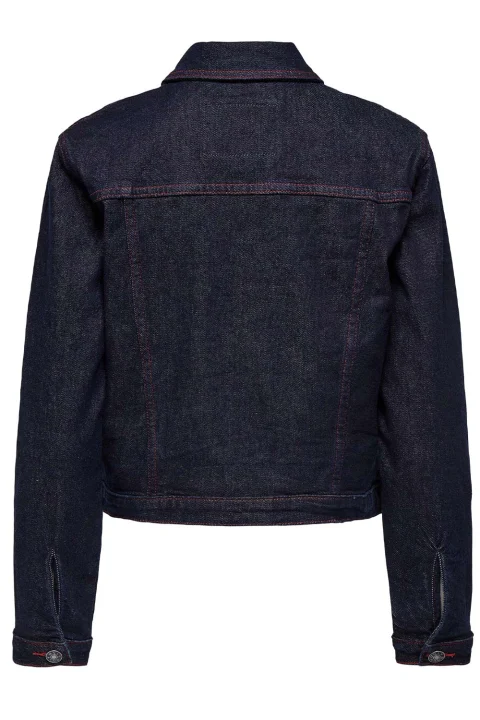 Яке Onlcarnaby L/S Red Stitch Mae 15357698 BS000042 dark blue denim — снимка 2