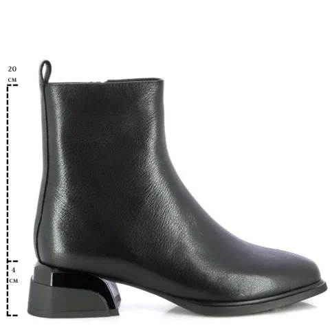 Дамски Боти На Ток CARLO FABIANI – 26366006 BLACK LEATHER — снимка 6
