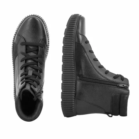 Дамски Спортни Боти GEOX – D46XFC D GRAISY BLACK — снимка 5
