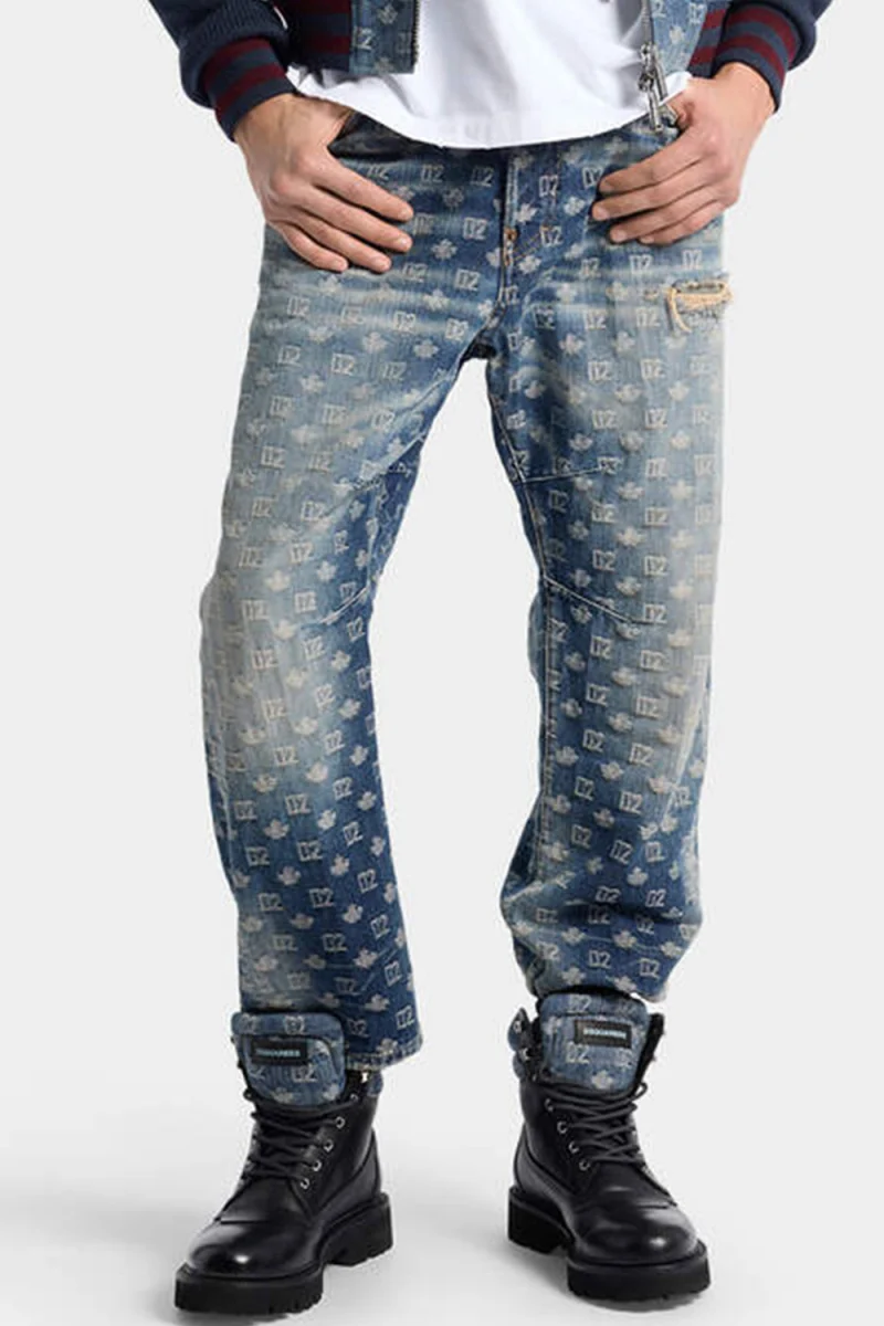 Jeans S74LB1999D30023 470 navy blue Dirty Wash Kawaii Jeans — снимка 2