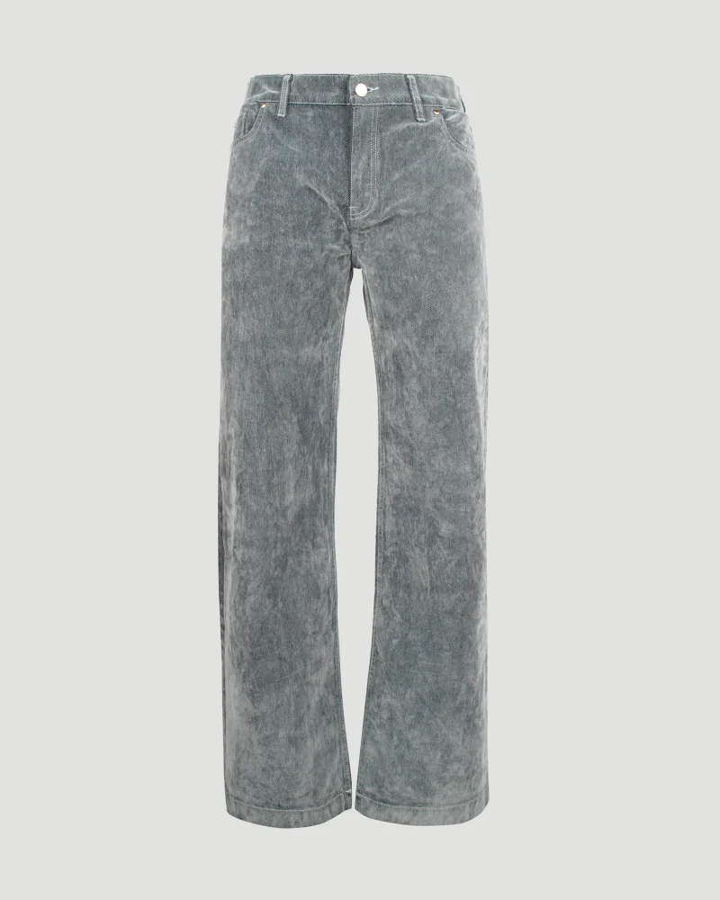 Peach Textured Jeans