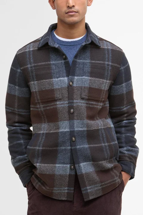Риза Overshirt Chapter Tailored Check Overshirt MOS0400 tn38 midnight oak tartan — снимка 2