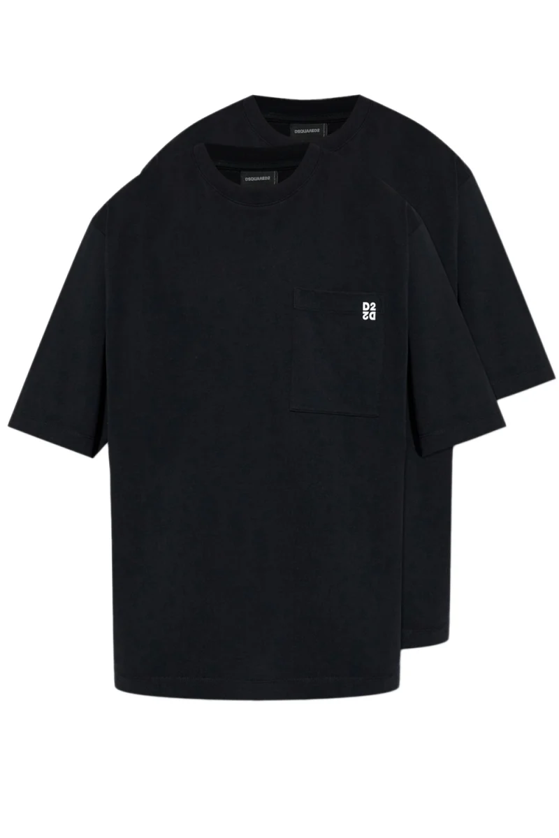 T-Shirt 2-Pack Pocket S74GD1523D20106 900 black-black